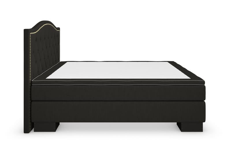 Hilton Lyx Komplett Sengpakke 180x210 Amiral Gavl Toppet - Svart - Møbler - Senger - Komplett sengepakke