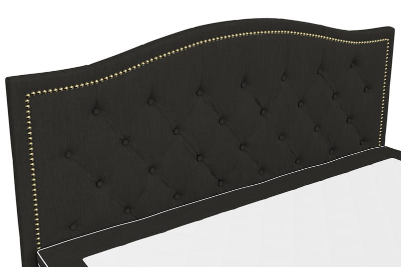 Hilton Lyx Komplett Sengpakke 180x210 Amiral Gavl Toppet - Svart - Møbler - Senger - Komplett sengepakke