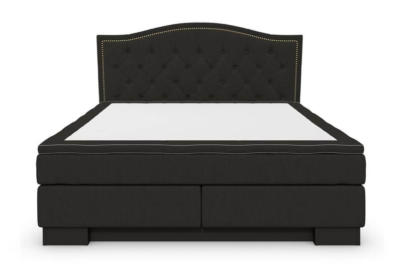 Hilton Lyx Komplett Sengpakke 180x210 Amiral Gavl Toppet - Svart - Møbler - Senger - Komplett sengepakke