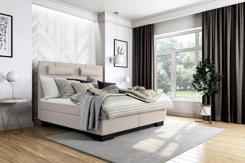 Hilton Lyx Kontinentalseng 120x210 - Beige - Møbler - Senger - Kontinentalsenger