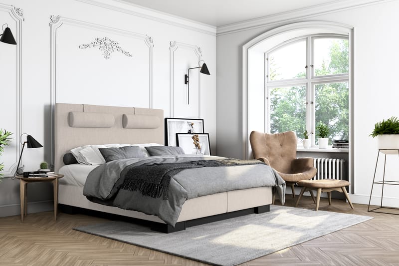 Hilton Lyx Kontinentalseng 140x210 - Beige - Møbler - Senger - Kontinentalsenger