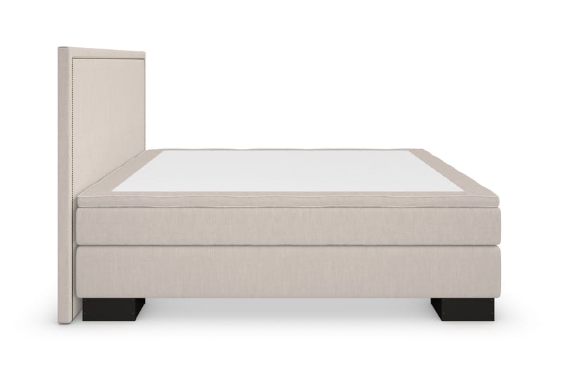 Hilton Lyx Sengepakke 160+Amiral Rett Sengegavl - Beige - Møbler - Senger - Komplett sengepakke