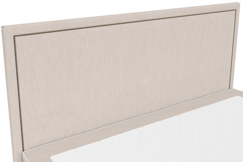 Hilton Lyx Sengepakke 160+Amiral Rett Sengegavl - Beige - Møbler - Senger - Komplett sengepakke