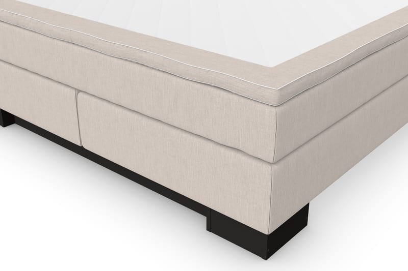 Hilton Lyx Sengepakke 180+Amiral Toppet Sengegavl - Beige - Møbler - Senger - Komplett sengepakke