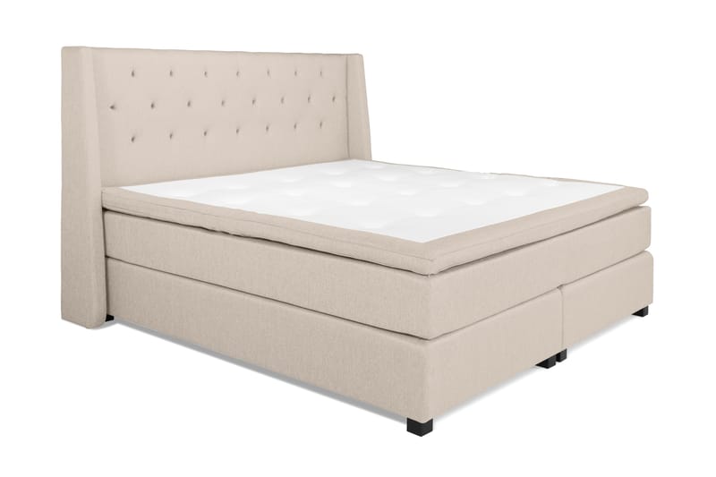 Imperia Komplett Sengepakke 210x210 cm - Beige - Møbler - Senger - Komplett sengepakke