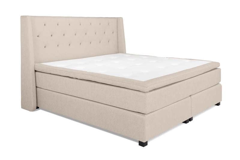Imperia Komplett Sengepakke 210x210 cm - Beige - Møbler - Senger - Komplett sengepakke