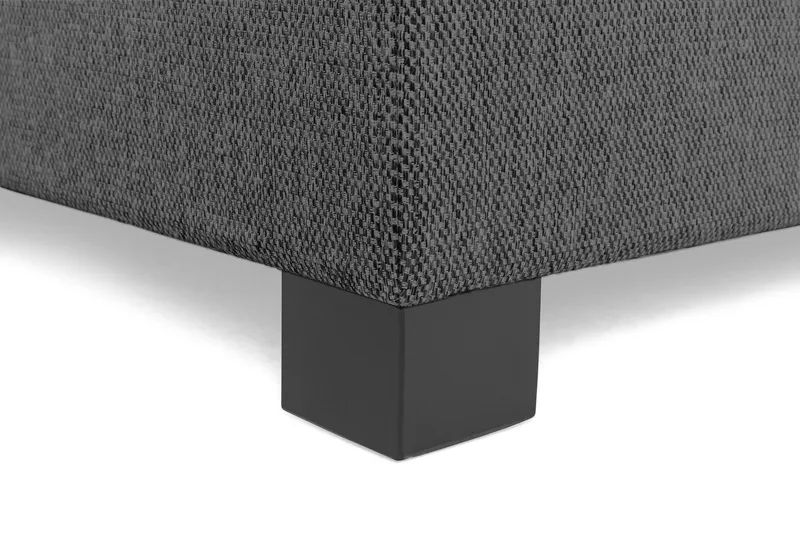 Imperia Komplett Sengpakke 210x210 cm Kontinentalseng med gavl - Mørkgrå - Møbler - Senger - Kontinentalsenger