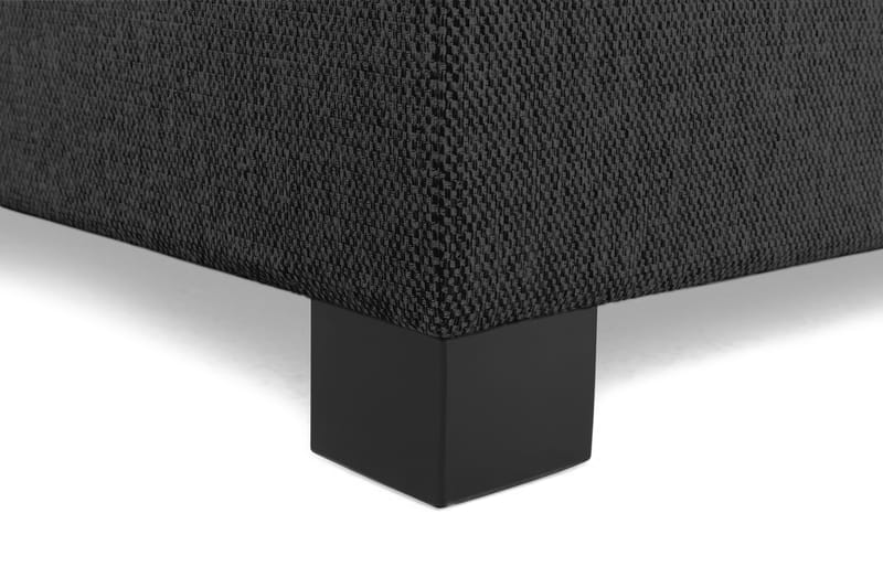 Imperia Komplett Sengpakke med Sengegavl og Sengeben 210x210 cm - Svart - Møbler - Senger - Komplett sengepakke