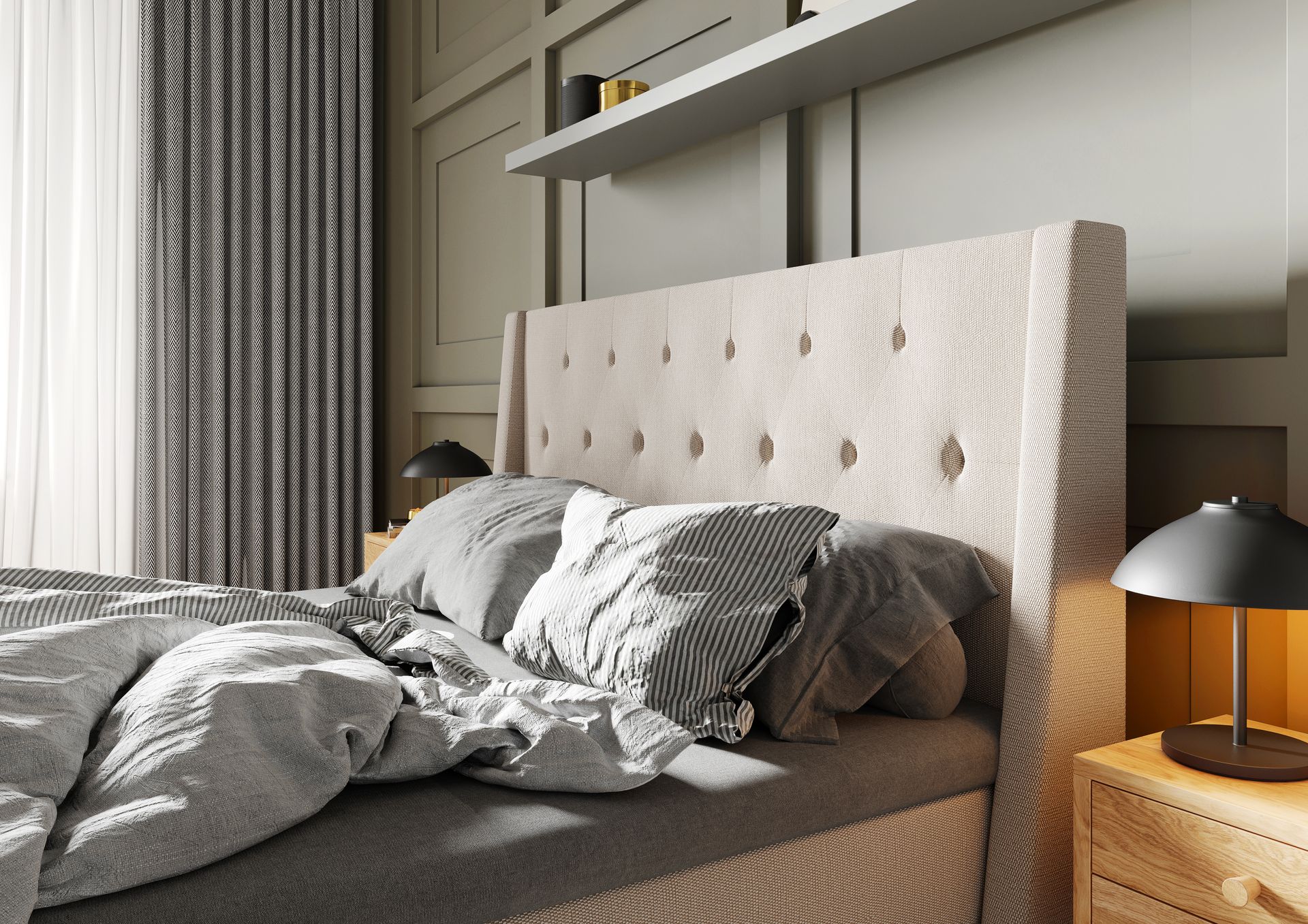 Imperia Kontinentalseng 140x200 cm - Beige - Møbler - Senger - Kontinentalsenger