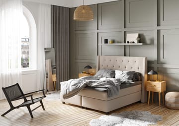 Imperia Kontinentalseng 210x210 cm - Beige - Møbler - Senger - Kontinentalsenger