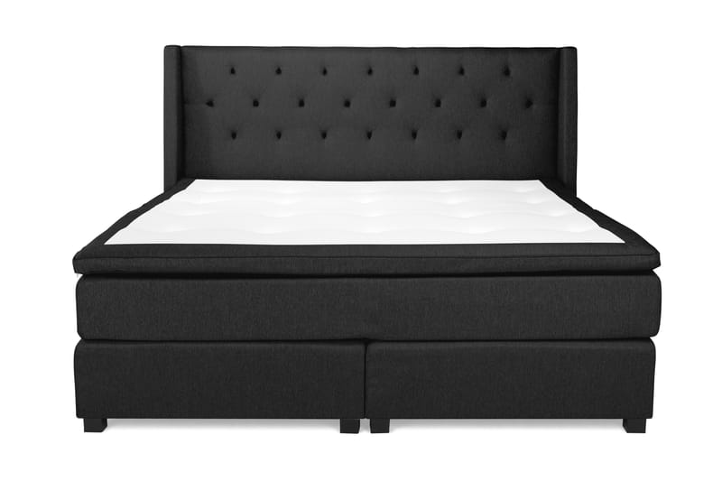 Imperia Kontinentalseng 210x210 cm - Svart - Møbler - Senger - Kontinentalsenger