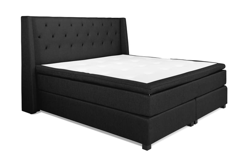 Imperia Kontinentalseng 210x210 cm - Svart - Møbler - Senger - Kontinentalsenger