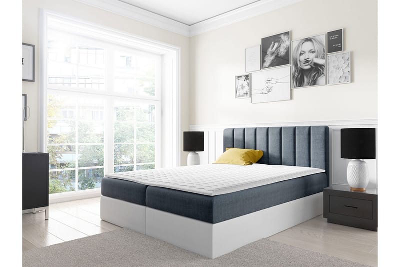 Jendem kontinentalseng 120x200 - Grå - Møbler - Senger - Kontinentalsenger