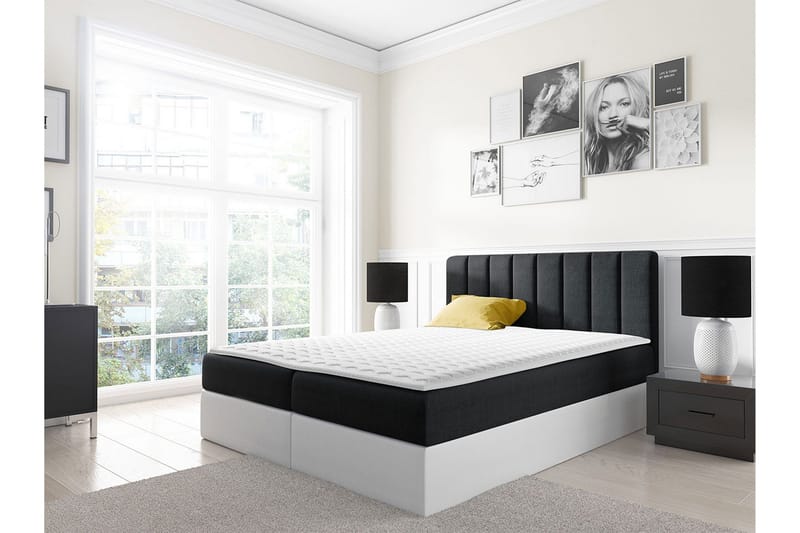 Jendem kontinentalseng 120x200 - Svart - Møbler - Senger - Kontinentalsenger