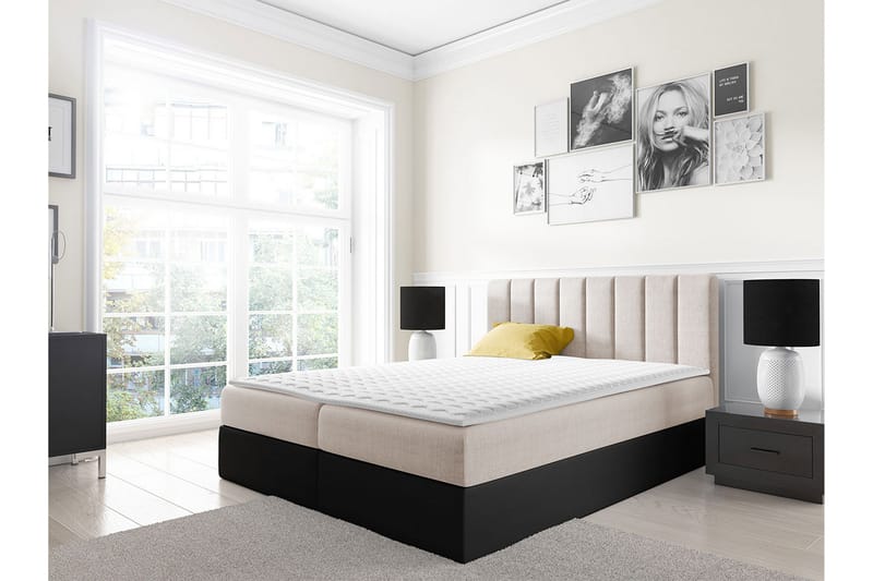 Jendem kontinentalseng 140x200 - Beige - Møbler - Senger - Kontinentalsenger