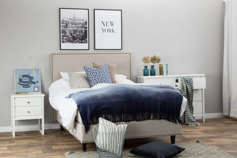 Jolie Kontinentalseng 140x200 - Beige - Møbler - Senger - Kontinentalsenger