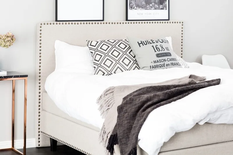 Jolie Kontinentalseng 160x200 - Beige - Møbler - Senger - Kontinentalsenger