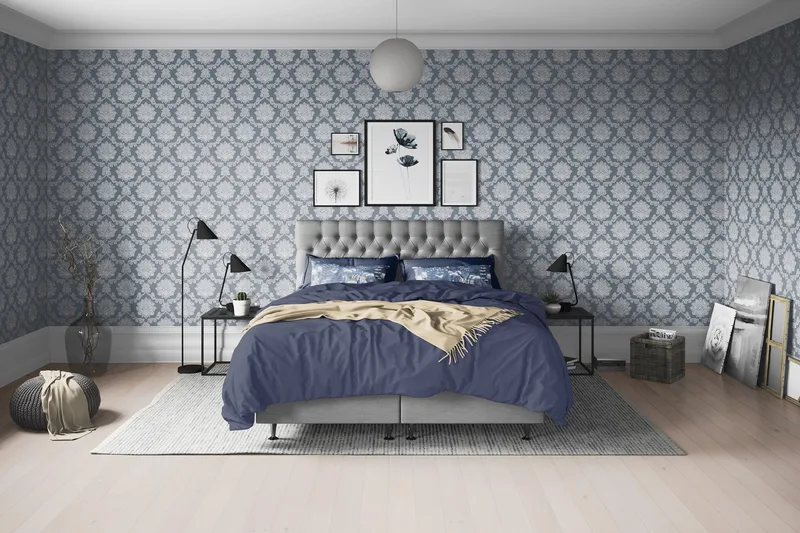 Joluma Komplett Sengpakke Fast 180x200 cm - Grå - Møbler - Senger - Kontinentalsenger