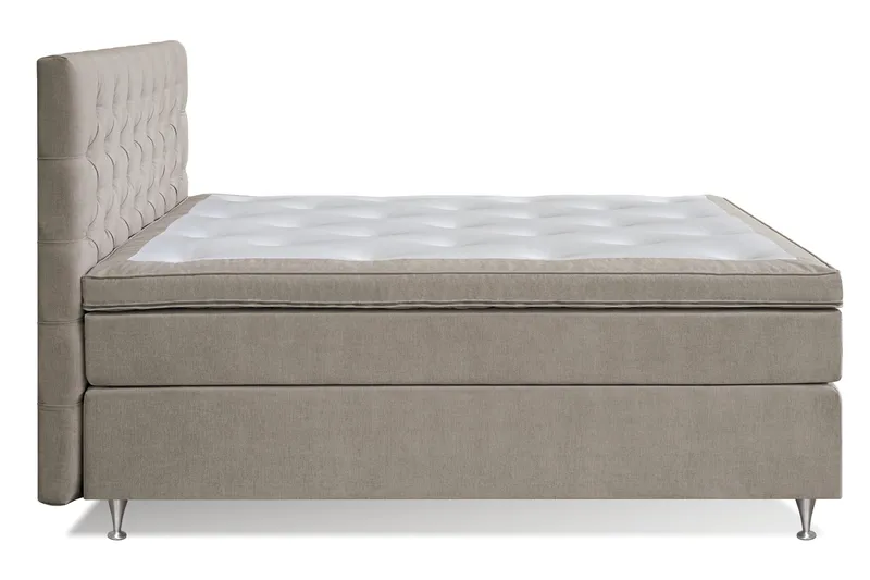 Joluma Komplett Sengpakke med Sengegavl Fast / Medium 180x200 cm - Beige - Møbler - Senger - Kontinentalsenger