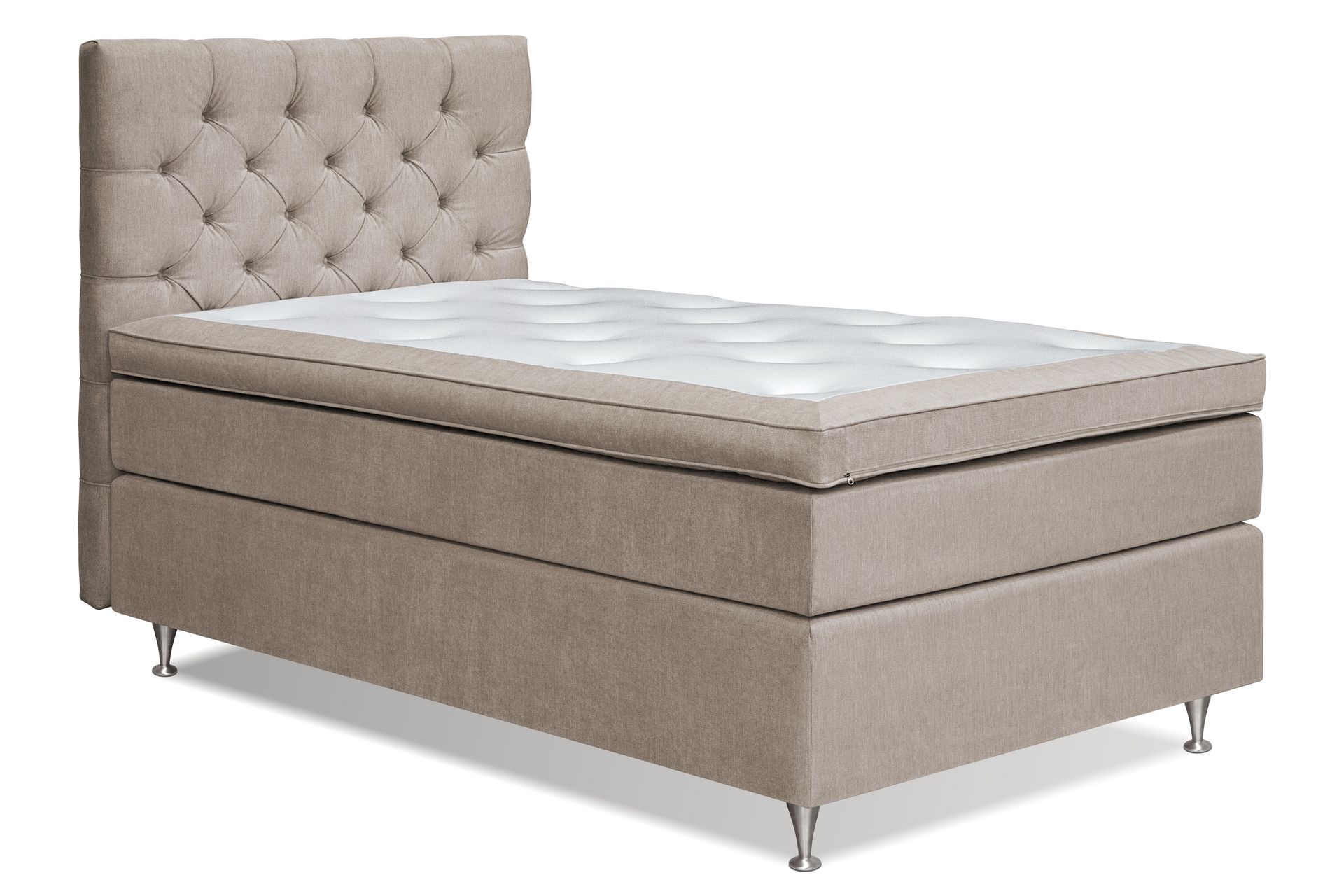 Joluma Kontinentalseng Fast - (+Flere valg) 105x200 cm Beige - Møbler - Senger - Kontinentalsenger