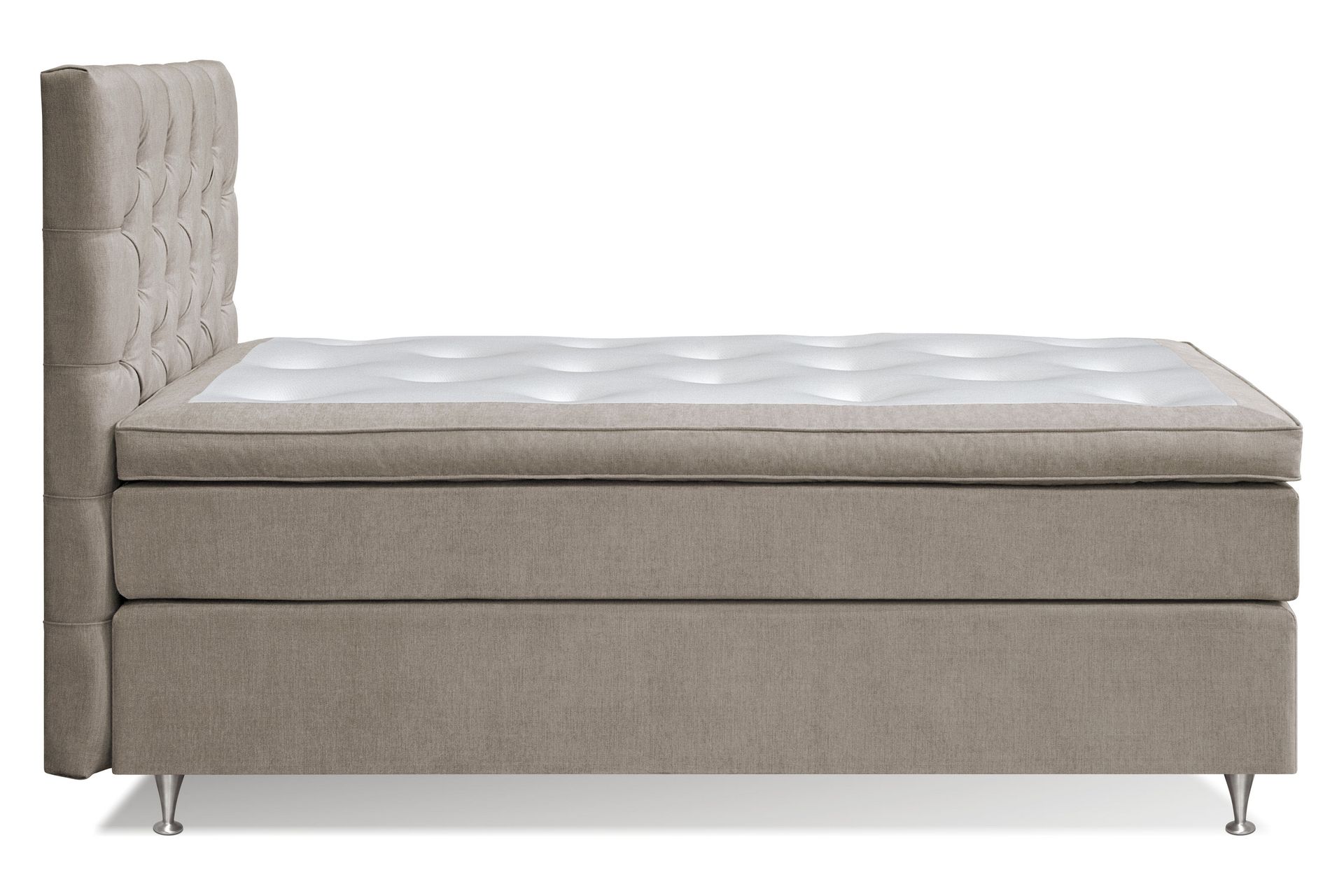 Joluma Kontinentalseng Fast - (+Flere valg) 105x200 cm Beige - Møbler - Senger - Kontinentalsenger