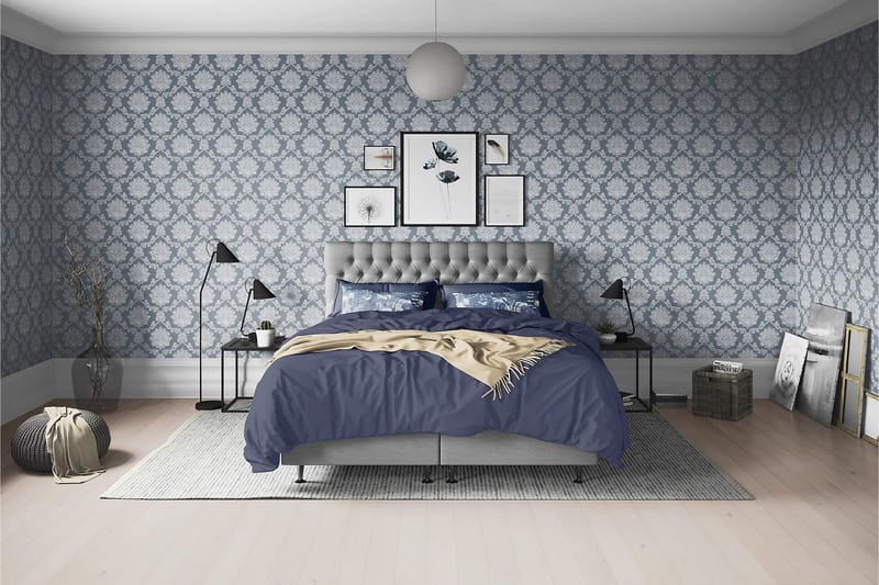 Joluma Kontinentalseng Fast - (+Flere valg) 105x200 cm Grå - Møbler - Senger - Kontinentalsenger