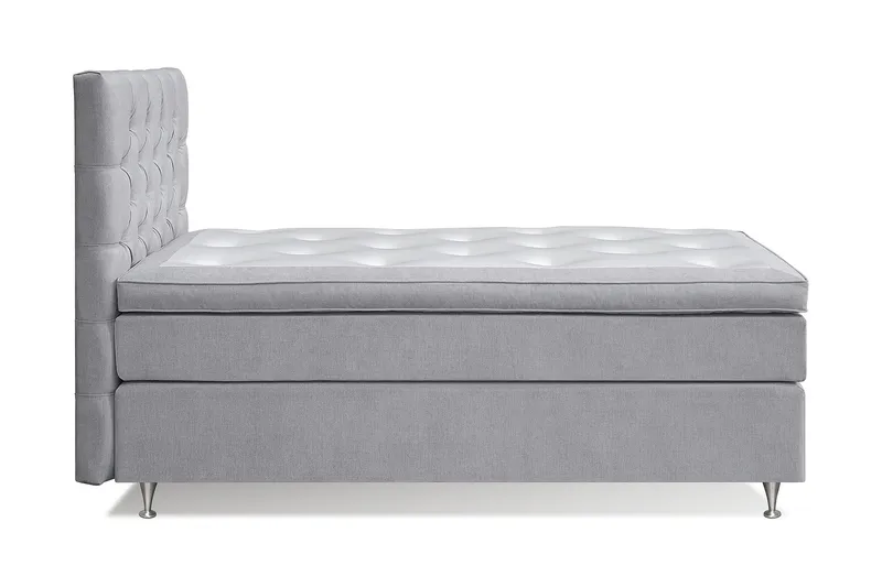 Joluma Kontinentalseng Fast - (+Flere valg) 105x200 cm Lysegrå - Møbler - Senger - Kontinentalsenger