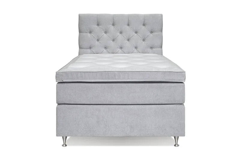 Joluma Kontinentalseng Fast - (+Flere valg) 120x200 cm Lysegrå - Møbler - Senger - Kontinentalsenger