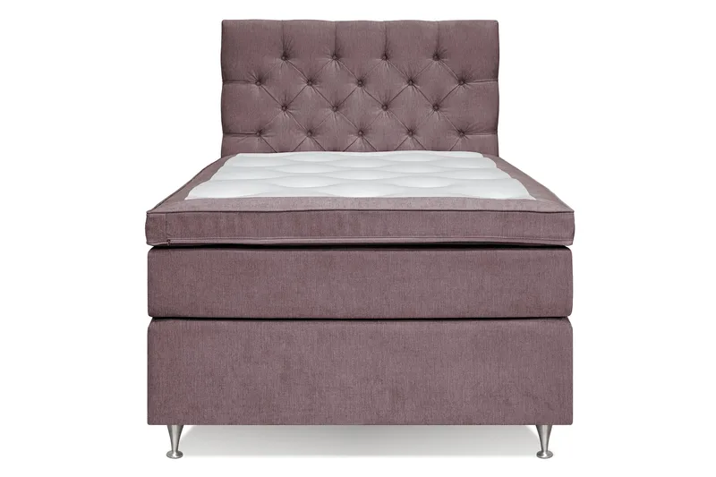 Joluma Kontinentalseng Fast - (+Flere valg) 120x200 cm Mørkerosa - Møbler - Senger - Kontinentalsenger