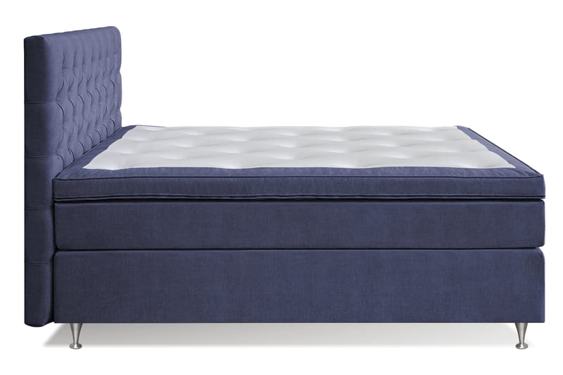 Joluma Kontinentalseng Fast - (+Flere valg) 160x200 cm Mørkeblå - Komplett sengepakke - Kontinentalsenger