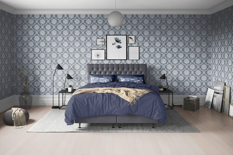 Joluma Kontinentalseng Fast - (+Flere valg) 180x200 cm Mørkegrå - Møbler - Senger - Kontinentalsenger