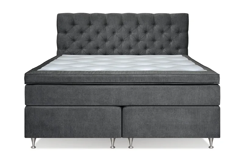 Joluma Kontinentalseng Fast - (+Flere valg) 180x200 cm Mørkegrå - Møbler - Senger - Kontinentalsenger