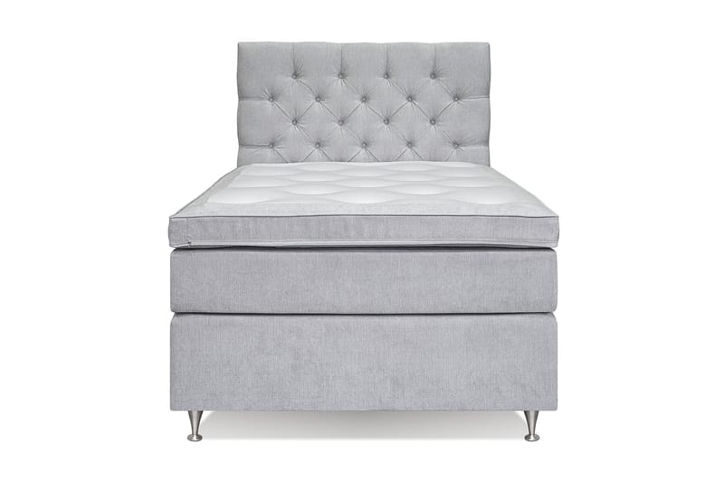 Joluma Kontinentalseng Medium - (+Flere valg) 105x200 cm Lysegrå - Møbler - Senger - Kontinentalsenger