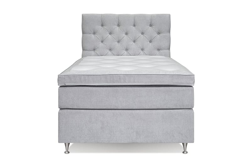 Joluma Kontinentalseng Medium - (+Flere valg) 105x200 cm Lysegrå - Møbler - Senger - Kontinentalsenger