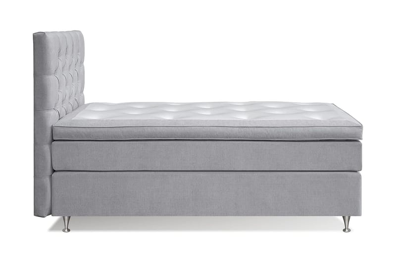 Joluma Kontinentalseng Medium - (+Flere valg) 105x200 cm Lysegrå - Møbler - Senger - Kontinentalsenger
