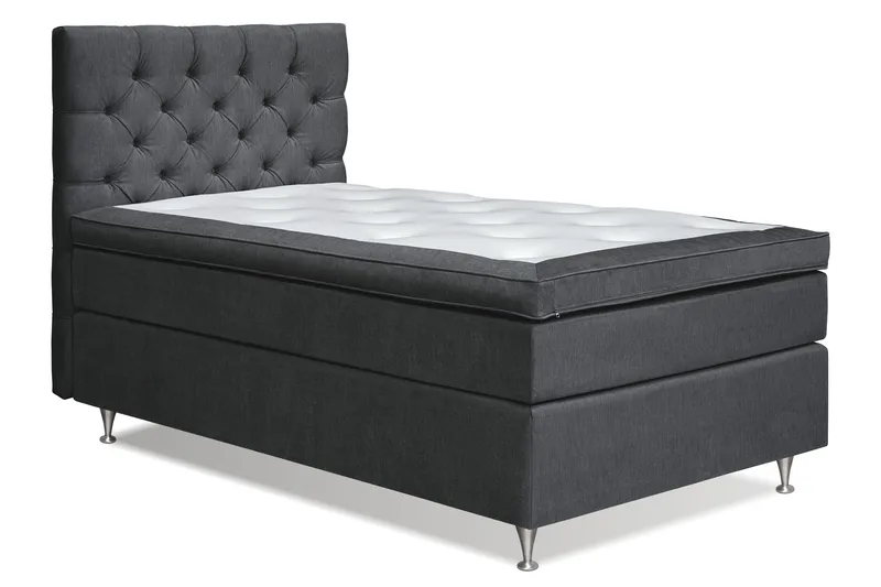 Joluma Kontinentalseng Medium - (+Flere valg) 105x200 cm Svart - Møbler - Senger - Kontinentalsenger