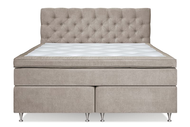 Joluma Kontinentalseng Medium - (+Flere valg) 160x200 cm Beige - Møbler - Senger - Komplett sengepakke