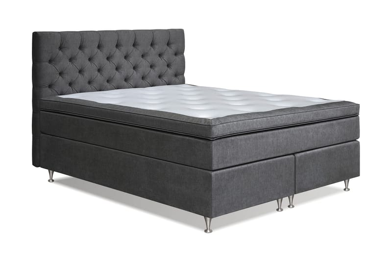Joluma Kontinentalseng Medium - (+Flere valg) 160x200 cm Mørkegrå - Møbler - Senger - Kontinentalsenger