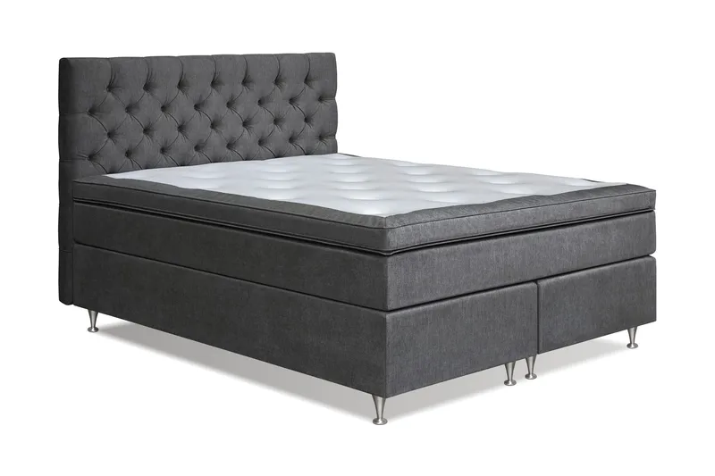 Joluma Kontinentalseng Medium - (+Flere valg) 160x200 cm Mørkegrå - Møbler - Senger - Kontinentalsenger