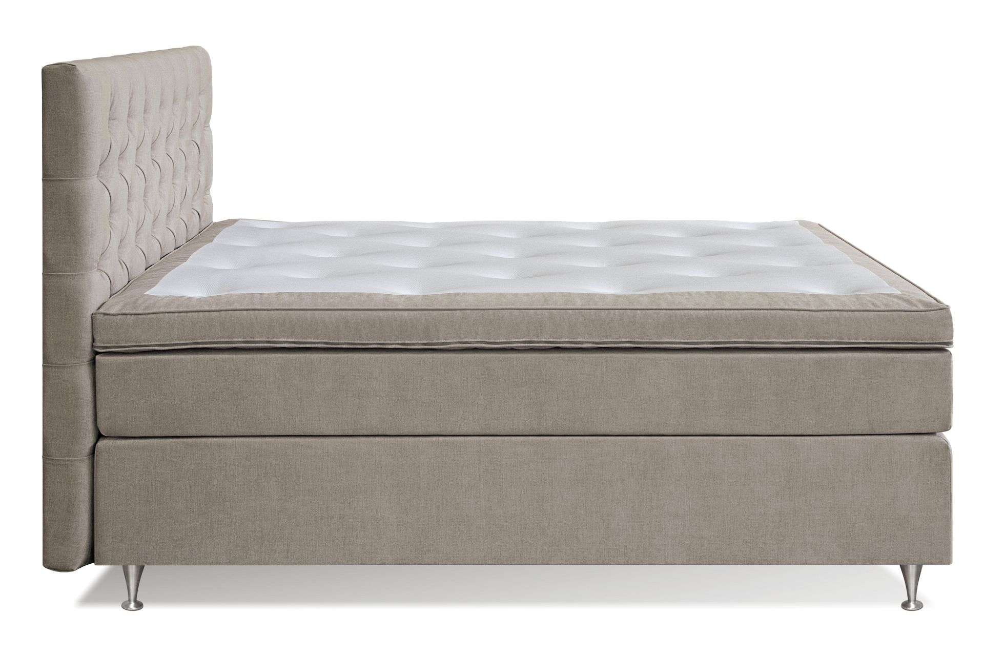Joluma Kontinentalseng Medium - (+Flere valg) 180x200 cm Beige - Møbler - Senger - Komplett sengepakke