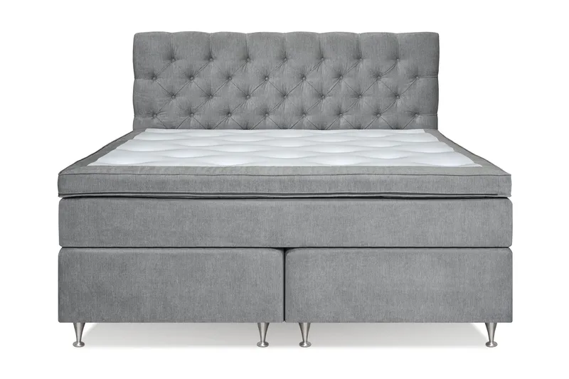 Joluma Kontinentalseng Medium - (+Flere valg) 180x200 cm Grå - Møbler - Senger - Kontinentalsenger