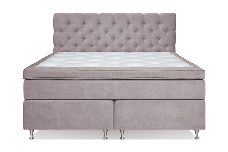 Joluma Kontinentalseng Medium - (+Flere valg) 180x200 cm Vintagerose - Møbler - Senger - Komplett sengepakke
