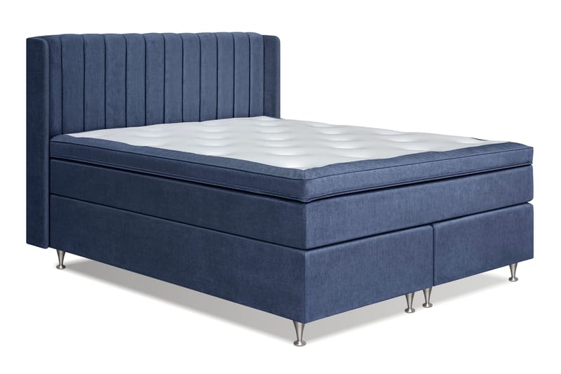 Joluma Sengepakke Medium - (+Flere valg) 180x200 cm Mørkeblå - Komplett sengepakke - Kontinentalsenger
