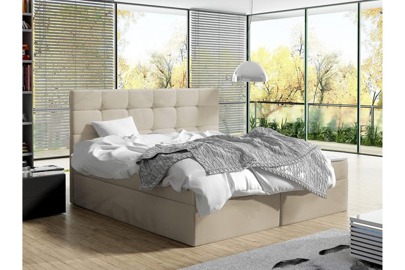 Kintore Kontinentalseng 160x200 cm - Beige - Møbler - Senger - Kontinentalsenger