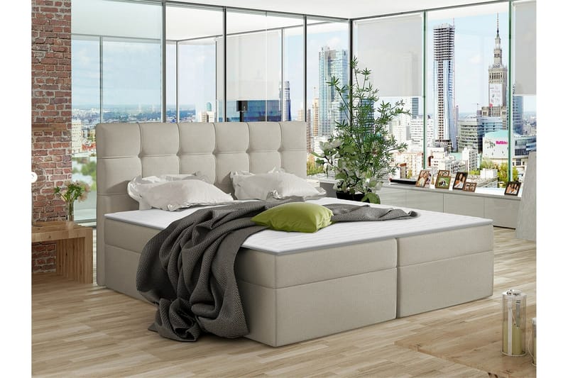 Kintore Kontinentalseng 160x200 cm - Beige - Møbler - Senger - Kontinentalsenger