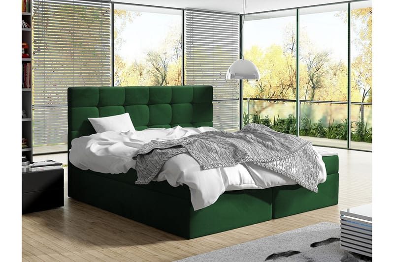 Kintore Kontinentalseng 160x200 cm - Grøn - Møbler - Senger - Kontinentalsenger
