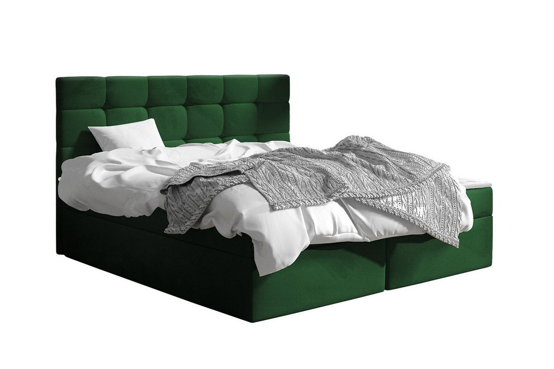 Kintore Kontinentalseng 160x200 cm - Grøn - Møbler - Senger - Kontinentalsenger