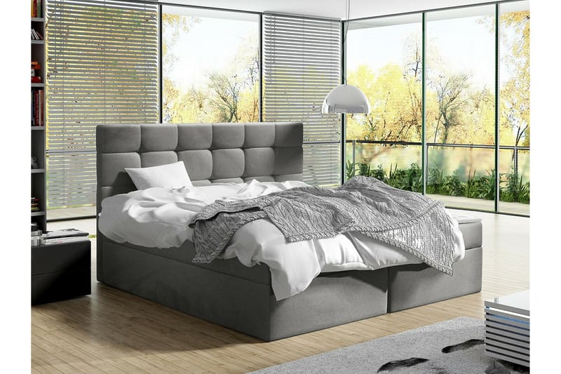 Kintore Kontinentalseng 180x200 cm - Lysegrå - Møbler - Senger - Kontinentalsenger