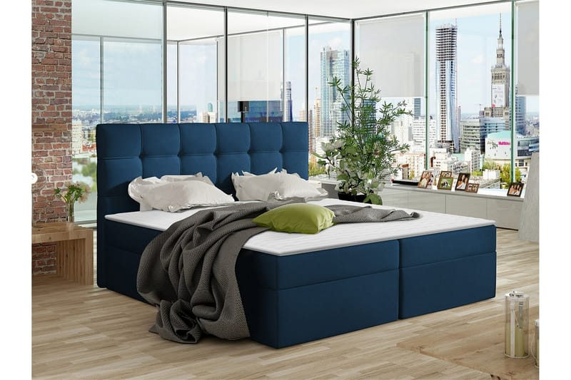 Kintore Kontinentalseng 180x200 cm - Mørkeblå - Møbler - Senger - Kontinentalsenger