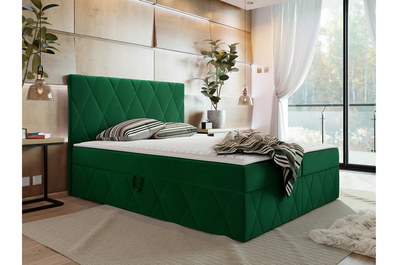 Kintore Kontinentalseng 180x200 cm - Mørkegrønn - Møbler - Senger - Kontinentalsenger